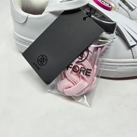 G/FORE KILTIE ROCK STUD DURF LIMITED EDITION GOLF SHOES WHITE PINK WOMENS 5 NEW - Picture 5 of 6